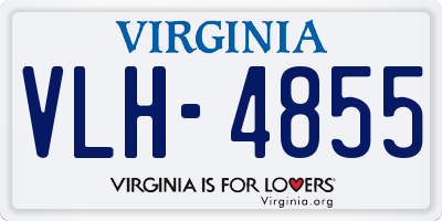 VA license plate VLH4855