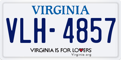 VA license plate VLH4857