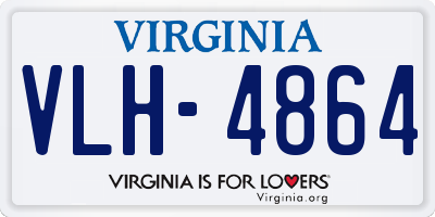 VA license plate VLH4864