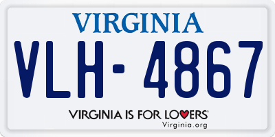 VA license plate VLH4867