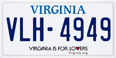 VA license plate VLH4949