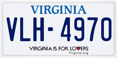 VA license plate VLH4970