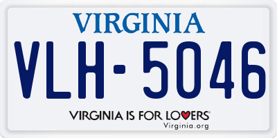 VA license plate VLH5046