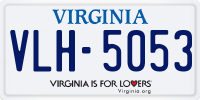 VA license plate VLH5053