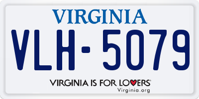 VA license plate VLH5079