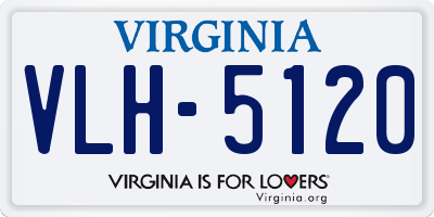 VA license plate VLH5120