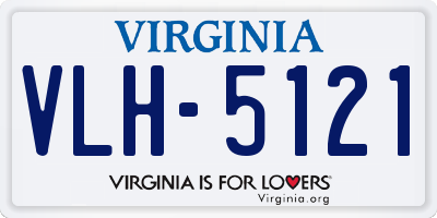VA license plate VLH5121