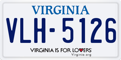 VA license plate VLH5126