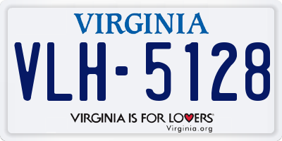 VA license plate VLH5128