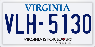 VA license plate VLH5130