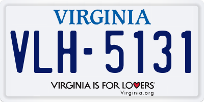 VA license plate VLH5131