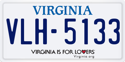 VA license plate VLH5133