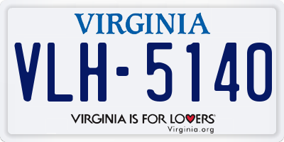 VA license plate VLH5140