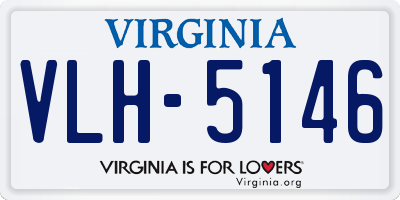VA license plate VLH5146