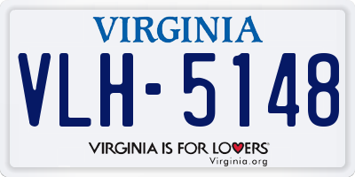 VA license plate VLH5148
