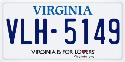VA license plate VLH5149