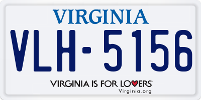 VA license plate VLH5156