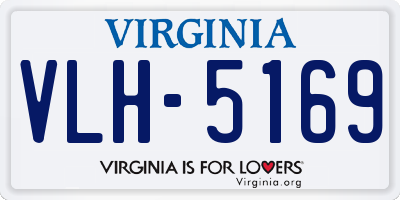 VA license plate VLH5169