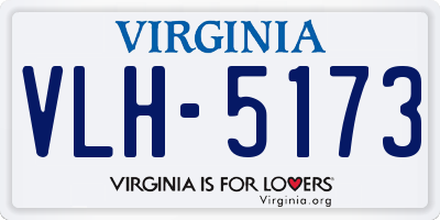 VA license plate VLH5173