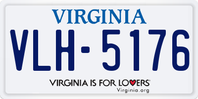 VA license plate VLH5176