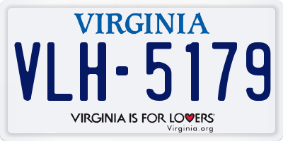 VA license plate VLH5179