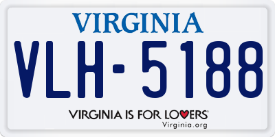 VA license plate VLH5188