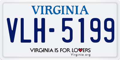 VA license plate VLH5199