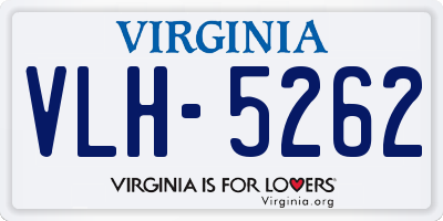 VA license plate VLH5262