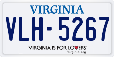 VA license plate VLH5267