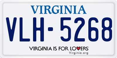 VA license plate VLH5268