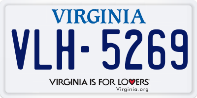 VA license plate VLH5269