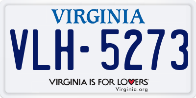 VA license plate VLH5273