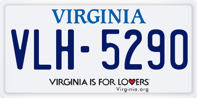 VA license plate VLH5290