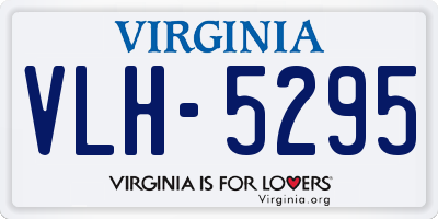 VA license plate VLH5295