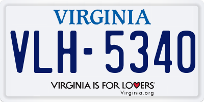VA license plate VLH5340