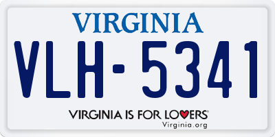 VA license plate VLH5341