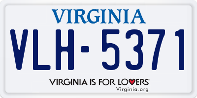 VA license plate VLH5371