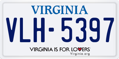 VA license plate VLH5397