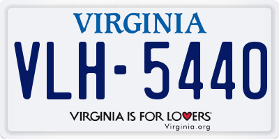 VA license plate VLH5440