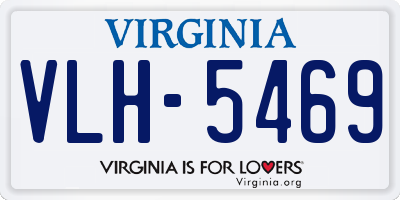 VA license plate VLH5469