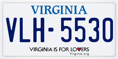 VA license plate VLH5530