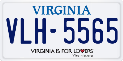 VA license plate VLH5565