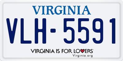 VA license plate VLH5591