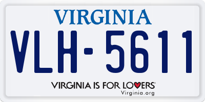 VA license plate VLH5611