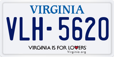 VA license plate VLH5620