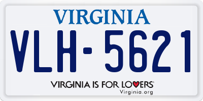 VA license plate VLH5621