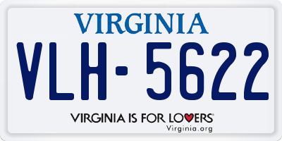 VA license plate VLH5622