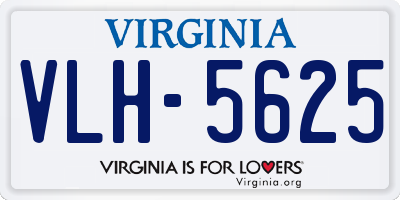 VA license plate VLH5625