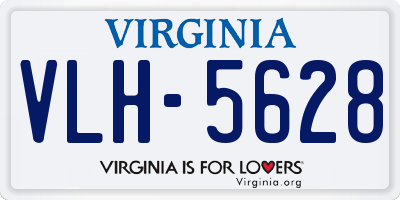 VA license plate VLH5628
