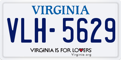 VA license plate VLH5629